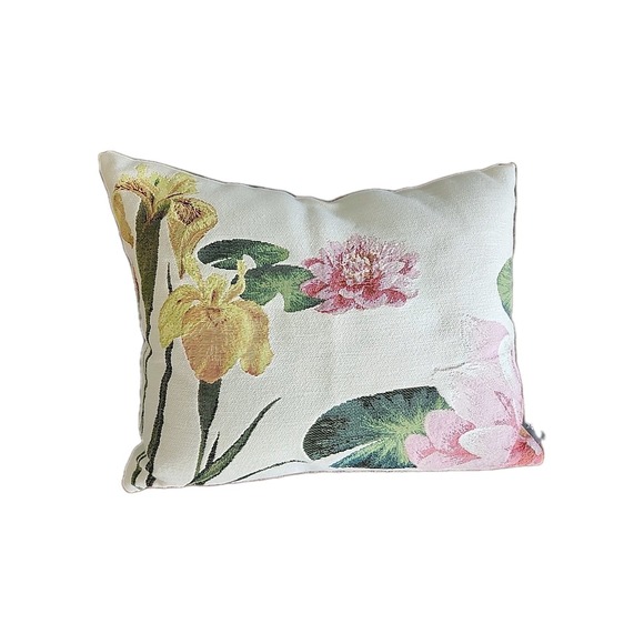 Other - FRENCH Tapestry Cushion/ Pillow Giverny Iris and Nymphea/Waterlily ART de‎ LYS